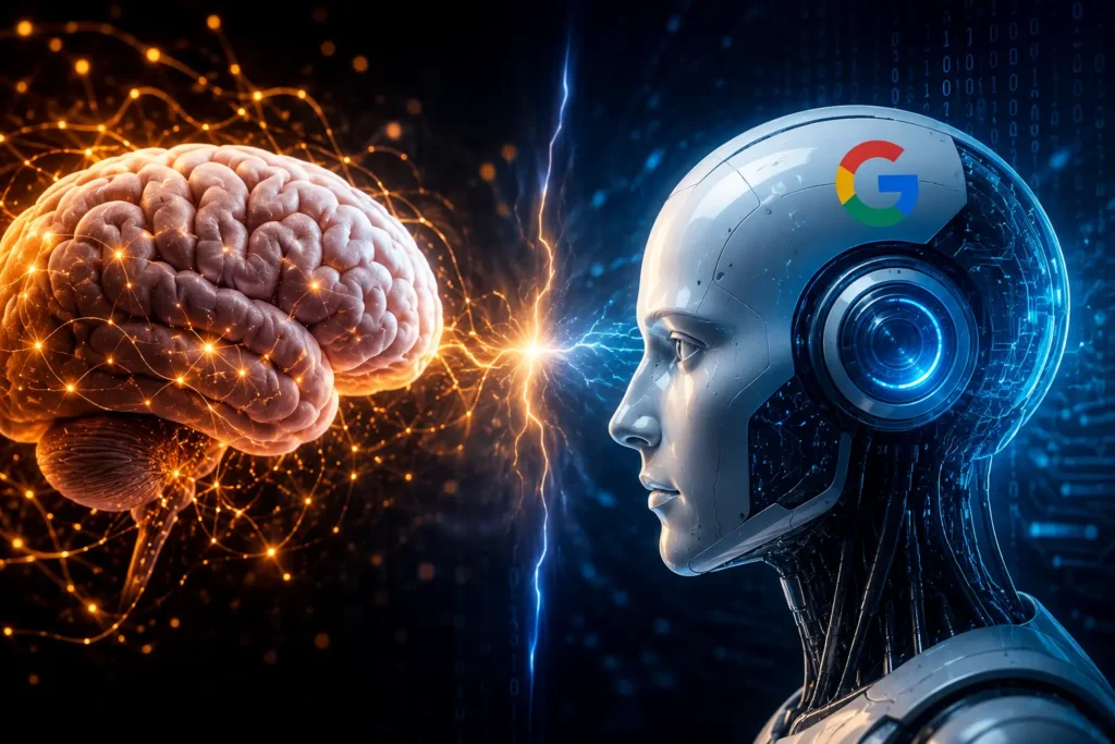 Demis Hassabis leading Google DeepMind AGI research and scientific AI innovations.