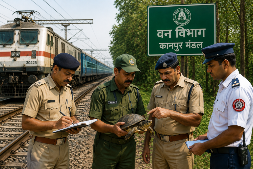 कानपुर में वन्यजीव अपराध रोकथाम के लिए वन पुलिस और रेलवे अधिकारियों का संयुक्त प्रशिक्षण