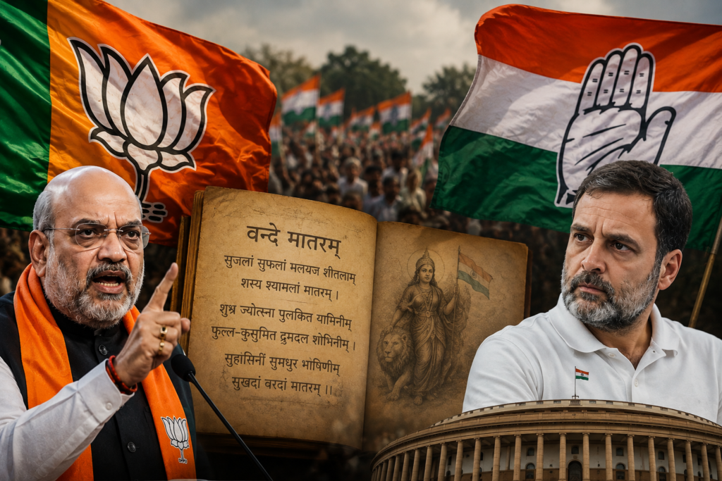 वंदे मातरम पर भाजपा और कांग्रेस के बीच सियासी विवाद