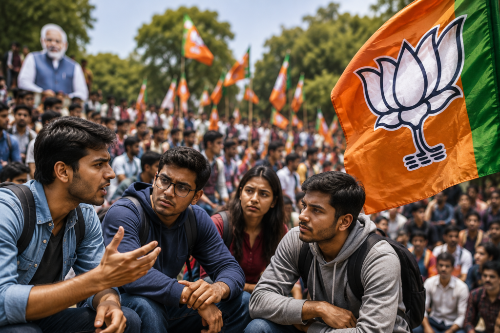 जेन-जी युवाओं के रोजगार, शिक्षा और परीक्षा से जुड़े सवालों के बीच भाजपा की बदलती युवा रणनीति