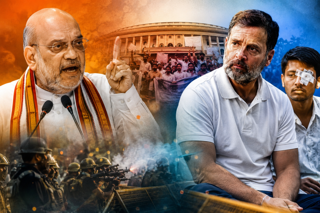 राहुल गांधी ने जंतर-मंतर प्रदर्शन में पैलेट गन विवाद और पुलिस कार्रवाई का मुद्दा उठाया