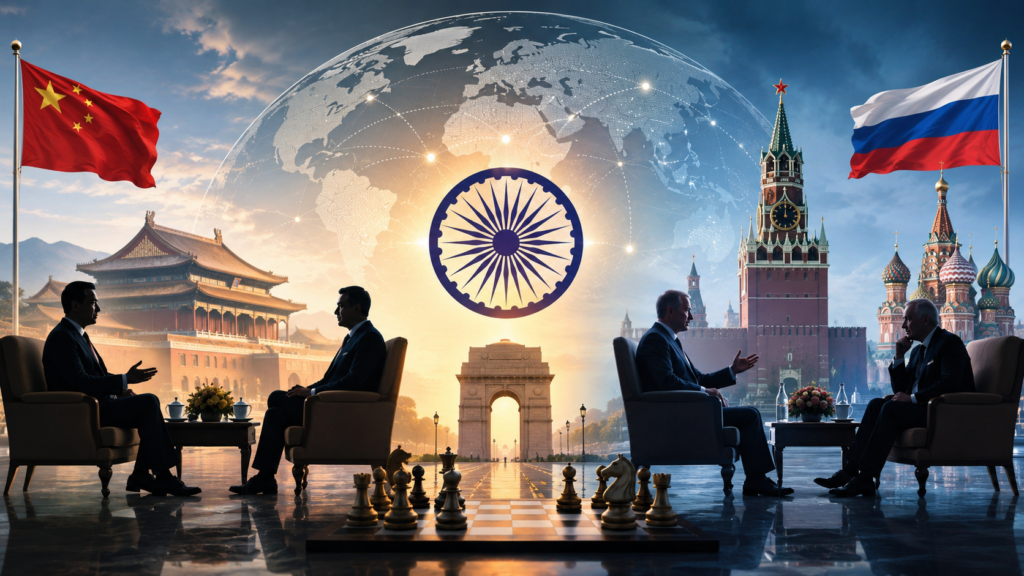 BRICS से पहले चीन और रूस के साथ भारत की कूटनीतिक बातचीत