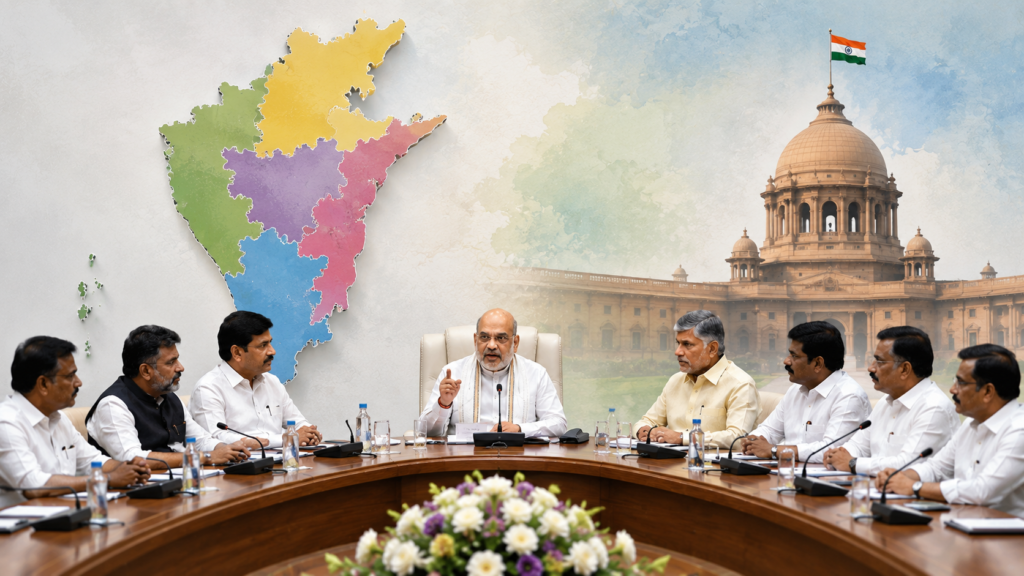 अमित शाह की अध्यक्षता में दक्षिणी क्षेत्रीय परिषद की बैठक में राज्यों के अधिकारों पर चर्चा