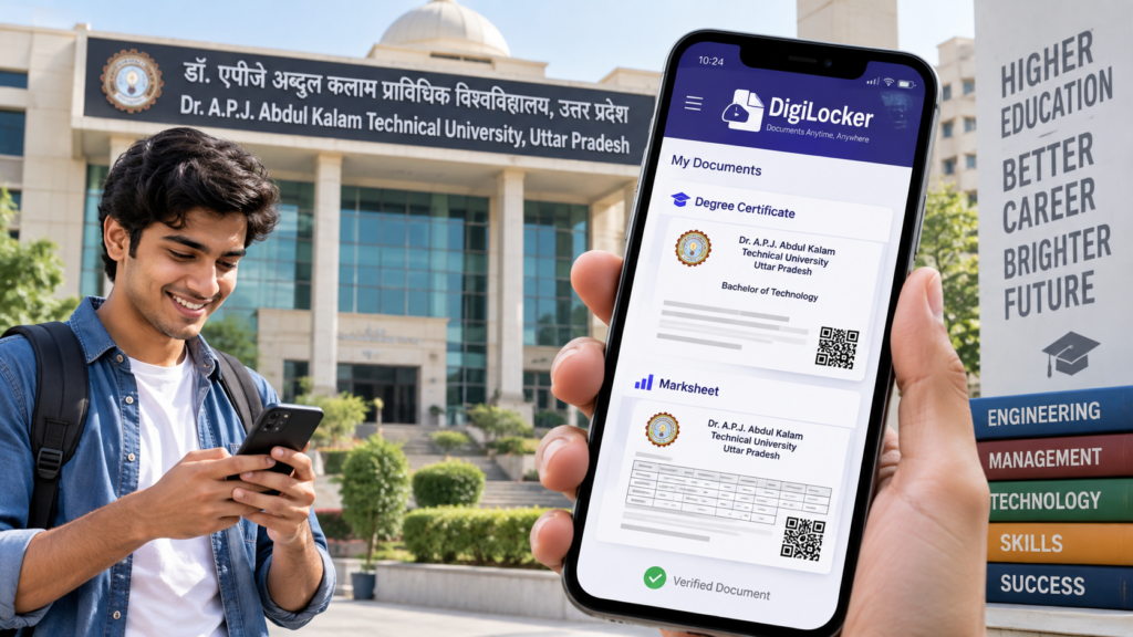 AKTU छात्रों को DigiLocker पर मिलेगी डिजिटल डिग्री और मार्कशीट