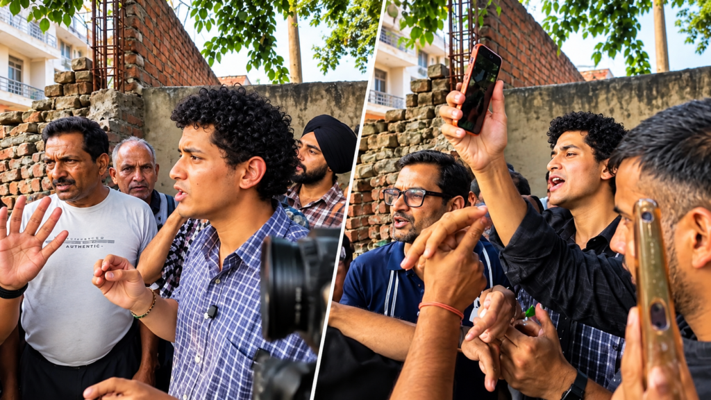 ग्रेटर नोएडा में सौरव दास की टीम तीन सरकारी स्कूलों में निरीक्षण के लिए पहुंची, लेकिन एंट्री नहीं मिली। देवला में ग्रामीणों से बहस का VIDEO वायरल हुआ।