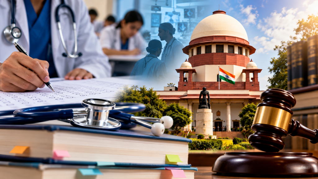 NEET-SS 2025 की कटऑफ 50 से घटाकर 30 पर्सेंटाइल करने के फैसले पर सुप्रीम कोर्ट में चुनौती