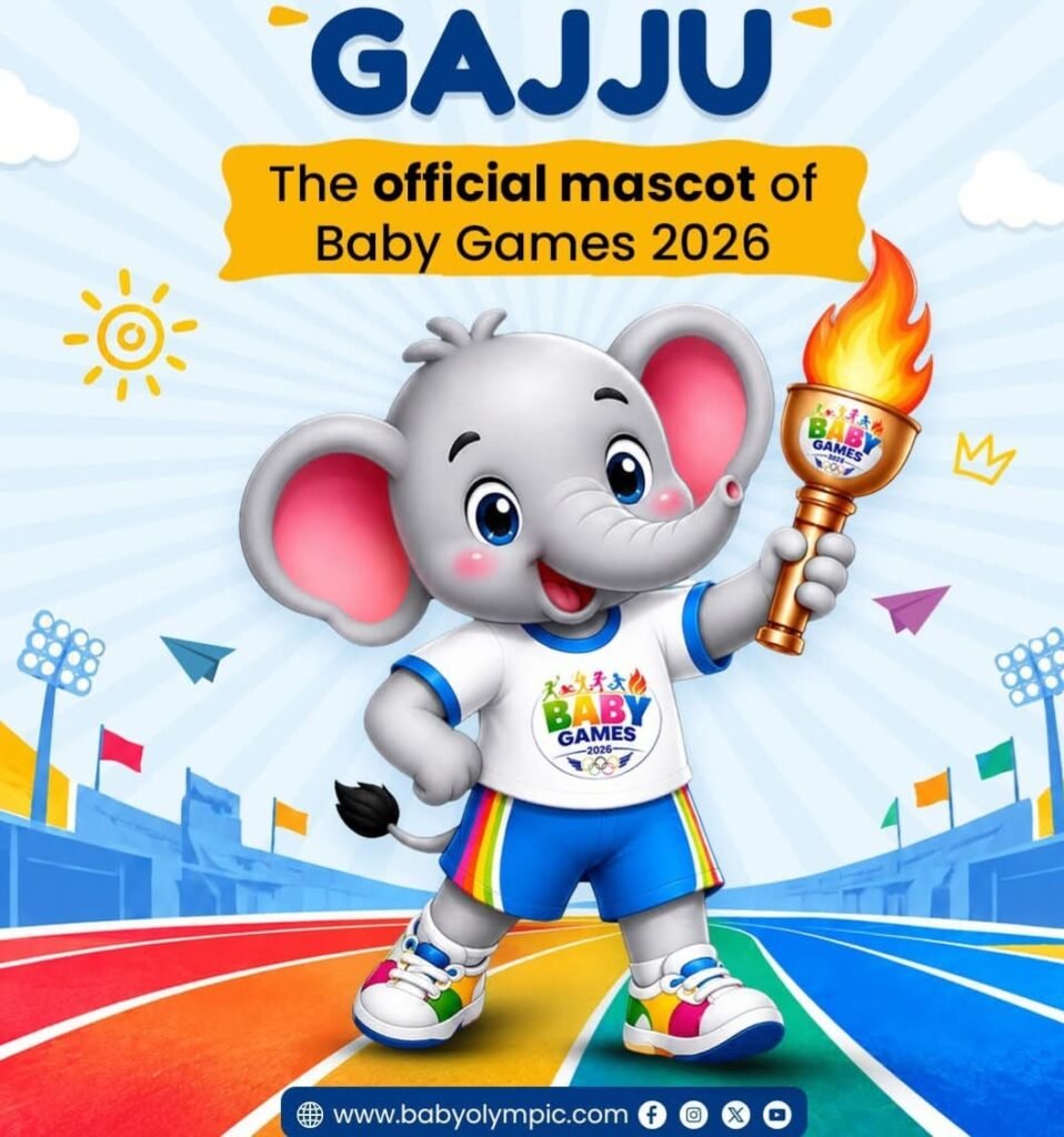 कानपुर ग्रीन पार्क में Baby Games 2026 के आयोजन की तैयारी और नन्हे खिलाड़ी