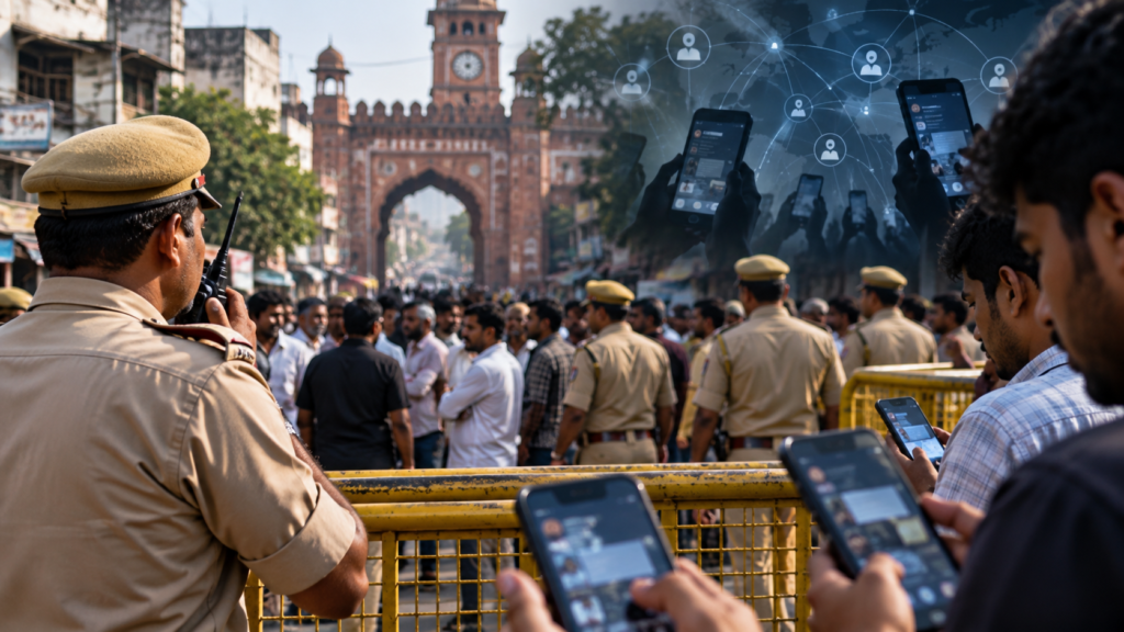 अलीगढ़ में वाल्मीकि-सवर्ण विवाद के बीच 12 X हैंडल पुलिस की निगरानी में हैं। भड़काऊ वीडियो मामले में एक गिरफ्तारी और फर्जी ऑडियो की जांच जारी है।