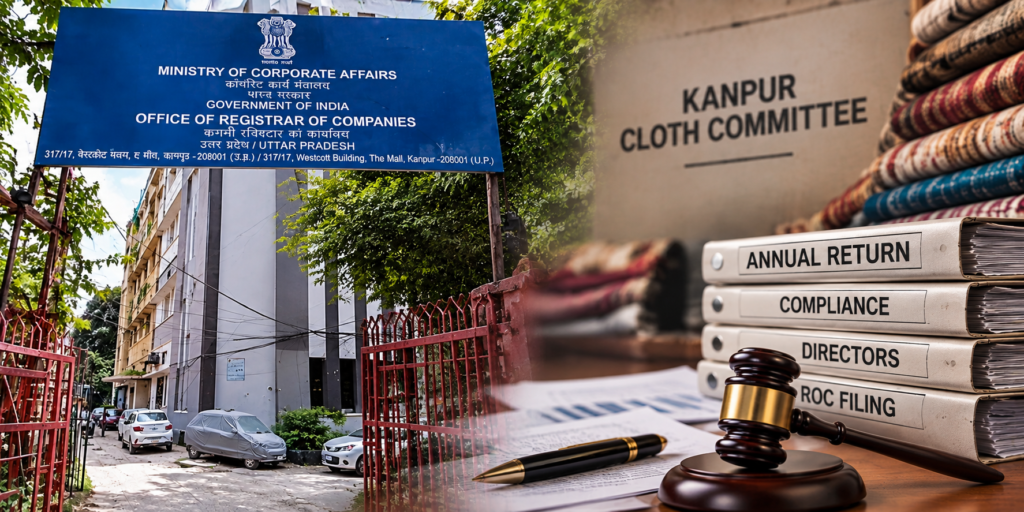 कानपुर कपड़ा कमेटी के लंबित रिटर्न मामले में आरओसी की सुनवाई