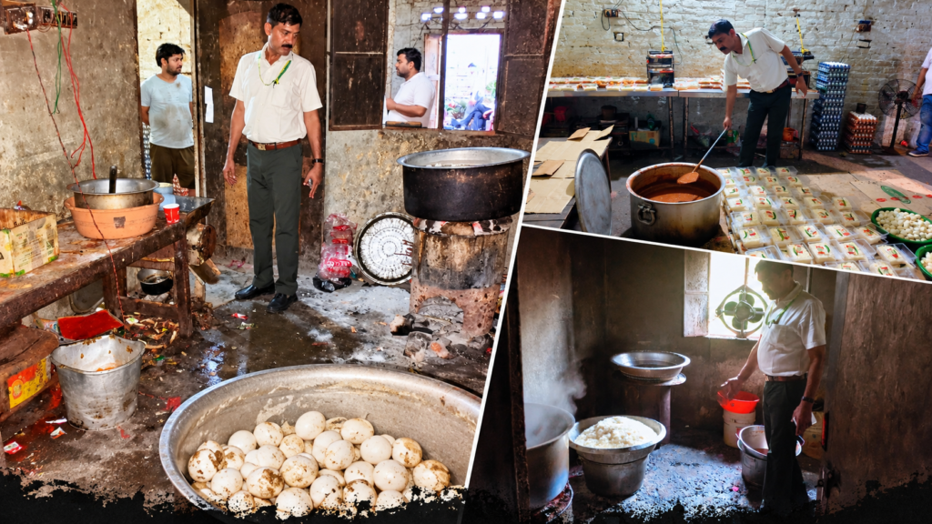 कानपुर में खाद्य सुरक्षा विभाग की किचन जांच