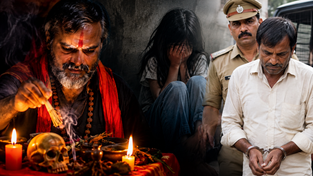 बांदा में 13 वर्षीय बच्ची से कथित दुष्कर्म मामले में आरोपी तांत्रिक गिरफ्तार