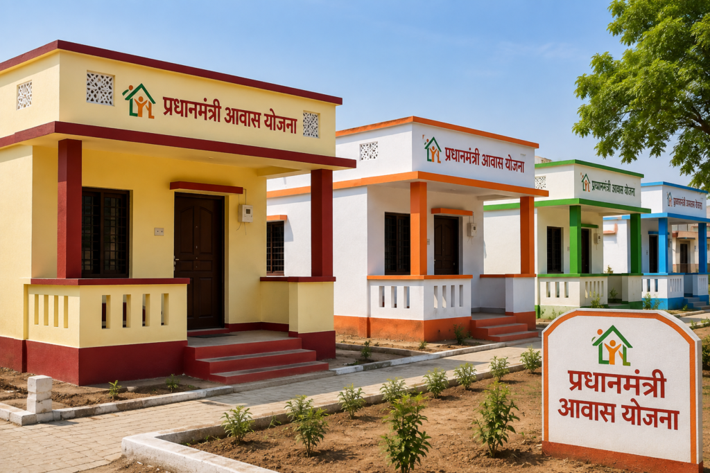 यूपी में प्रधानमंत्री आवास योजना के तहत 5.56 लाख आवासों का वितरण