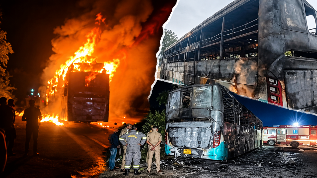 यमुना एक्सप्रेसवे पर आग की चपेट में आई स्लीपर बस, हादसे में 9 यात्रियों की मौत