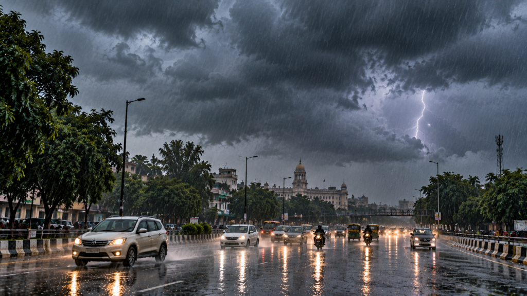UP Weather Update: 24 सितंबर से यूपी में बारिश का नया दौर, पूर्वी यूपी में भारी बारिश और कानपुर-लखनऊ में 25-26 सितंबर को तेज हवा का अलर्ट।