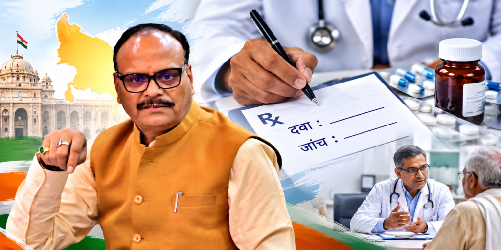 ब्रजेश पाठक ने डॉक्टरों से हिंदी में दवा और जांच के नाम लिखने की अपील की