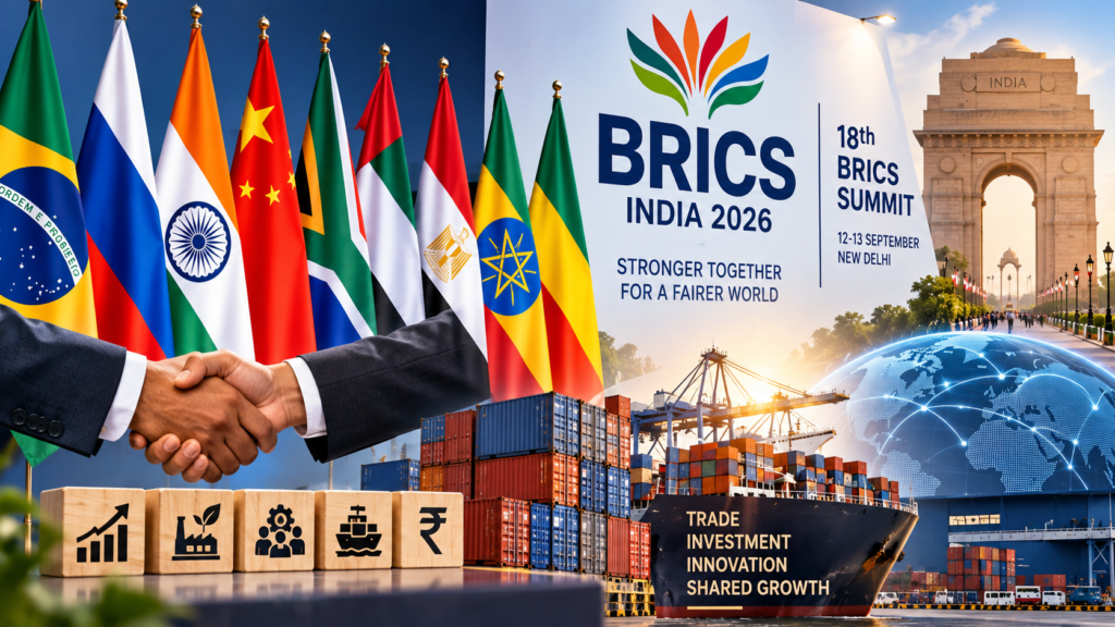 BRICS Summit 2026 में भारत के व्यापार और निर्यात के नए अवसर