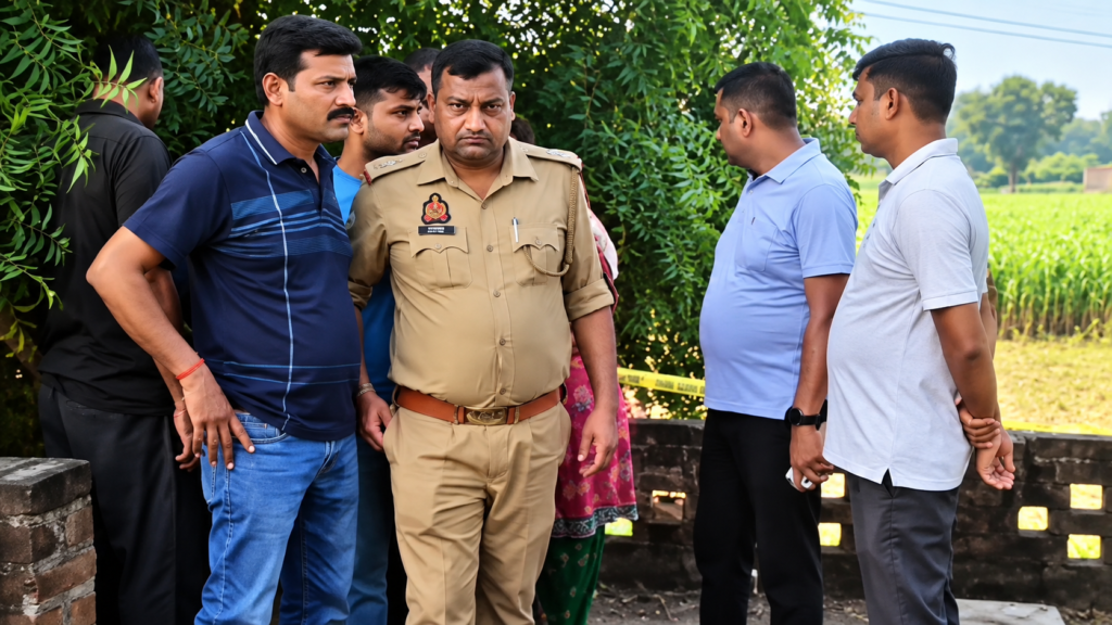 श्रावस्ती में पुलिस जीप से गिरकर युवक कमलेश की मौत। परिवार ने धक्का देने का आरोप लगाया, राजस्व निरीक्षक और लेखपाल निलंबित, जांच शुरू।