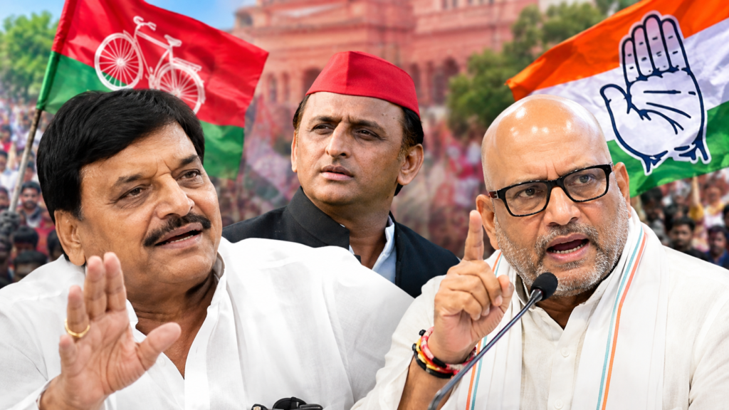 अजय राय के बयान पर शिवपाल यादव का पलटवार, सपा-कांग्रेस की यूपी राजनीति में बयानबाजी