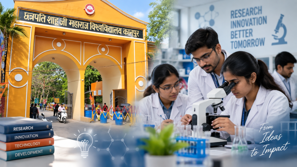 सीएसजेएमयू की सीवी रमन रिसर्च स्कीम-2026 में शिक्षकों को 5 लाख तक अनुदान मिलेगा। छात्रों को शोध, प्रयोग और नई तकनीक से जुड़ने का अवसर मिलेगा।