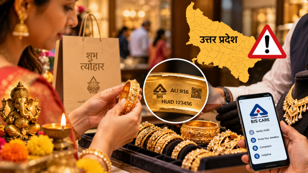 यूपी के 36 जिलों में बिना अनिवार्य हॉलमार्किंग के सोने के जेवर खरीदते समय सावधानी