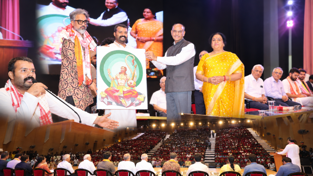 CSJMU में ‘हनुमान अंश’ फिल्म की टीम के सम्मान समारोह में निर्देशक विशाल चतुर्वेदी