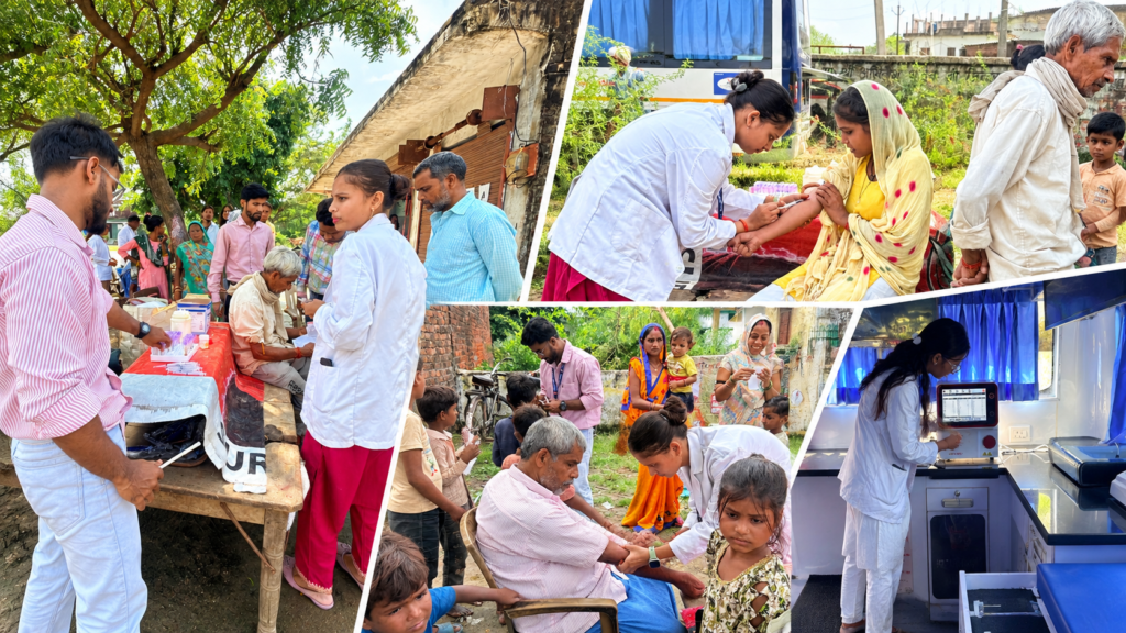 मलिकपुर में स्वास्थ्य शिविर, 80 से ज्यादा ग्रामीणों की जांच - मेडिकल मोबाइल वैन से ईसीजी, यूरिन, सीवीसी और नेत्र जांच; बच्चों के पोषण का आकलन, बुजुर्गों को व्यायाम और बचाव के तरीके बताए भारत 19 कानपुर देहात। गांव में ही कई जरूरी स्वास्थ्य जांच की सुविधा मिलने से मलिकपुर के ग्रामीणों को राहत मिली। छत्रपति शाहू जी महाराज विश्वविद्यालय के स्कूल ऑफ हेल्थ साइंसेज और उन्नत भारत अभियान की ओर से मंगलवार को ब्लॉक मैथा के मलिकपुर गांव में स्वास्थ्य शिविर लगाया गया। प्राथमिक विद्यालय में आयोजित शिविर में मेडिकल मोबाइल वैन के जरिए बुजुर्गों, महिलाओं सहित 80 से अधिक ग्रामीणों की स्वास्थ्य जांच की गई। जांच के बाद ग्रामीणों को बीमारी से बचाव, उपचार और बेहतर जीवनशैली से जुड़ी जरूरी जानकारी भी दी गई। ईसीजी, यूरिन और नेत्र जांच की सुविधा शिविर में सीवीसी, यूरिन जांच, ईसीजी, रक्तचाप और नेत्र परीक्षण के साथ फिजियोथेरेपी और पोषण मूल्यांकन किया गया। ग्रामीणों और स्कूली बच्चों का वजन और लंबाई मापकर उनके पोषण स्तर का आकलन किया गया। जांच के दौरान सामने आई स्वास्थ्य संबंधी जरूरतों के आधार पर लोगों को सावधानियां बरतने और जीवनशैली में जरूरी बदलाव की सलाह दी गई। शिविर का उद्देश्य गांव में शुरुआती स्तर पर स्वास्थ्य समस्याओं की पहचान करने के साथ ग्रामीणों को बीमारियों के प्रति जागरूक करना भी रहा। बुजुर्गों की जांच के साथ व्यायाम की सलाह स्वास्थ्य शिविर में बुजुर्गों का शारीरिक परीक्षण और रक्तचाप की जांच की गई। उन्हें उम्र बढ़ने के साथ होने वाले शारीरिक बदलावों और उनसे जुड़ी परेशानियों से बचाव के तरीके बताए गए। फिजियोथेरेपी विशेषज्ञों ने बुजुर्गों को नियमित रूप से सक्रिय रहने और उम्र के अनुसार उचित व्यायाम करने की जानकारी दी। जरूरत के अनुसार उपचार संबंधी सुझाव भी दिए गए। बच्चों की आंखें जांचीं, चश्मे की पावर तय शिविर में बच्चों और बुजुर्गों की विशेष नेत्र जांच की गई। निकट और दूर की दृष्टि का परीक्षण करने के साथ जरूरत वाले लोगों के लिए चश्मे की पावर निर्धारित की गई। बच्चों में वर्णान्धता की भी जांच की गई। स्वास्थ्य टीम ने ग्रामीणों को बताया कि मधुमेह और उच्च रक्तचाप जैसी बीमारियों का असर आंखों पर भी पड़ सकता है। इसलिए नियमित नेत्र जांच और समय पर चिकित्सकीय सलाह लेने के लिए जागरूक किया गया। गांव में पहुंची मोबाइल वैन, जांच के लिए नहीं जाना पड़ा मेडिकल मोबाइल वैन के गांव तक पहुंचने से ग्रामीणों को कई जरूरी जांच के लिए स्वास्थ्य केंद्र जाने की जरूरत नहीं पड़ी। एक ही स्थान पर अलग-अलग स्वास्थ्य जांच होने से ग्रामीणों का समय और संसाधन बचा। बच्चों, बुजुर्गों और महिलाओं के लिए यह सुविधा खास तौर पर उपयोगी रही। स्वास्थ्य टीम ने जांच के साथ लोगों को उनकी दिनचर्या और स्वास्थ्य संबंधी सावधानियों के बारे में भी जानकारी दी। विश्वविद्यालय की टीम ने संभाली शिविर की जिम्मेदारी शिविर का संचालन संस्थान के निदेशक प्रो. मुनीश रस्तोगी के नेतृत्व में किया गया। आयोजन में प्राथमिक विद्यालय मलिकपुर की सहायक अध्यापिका सुश्मिता मिश्रा, ग्राम प्रधान सोनी मिश्रा, सहायक अध्यापक डॉ. प्रशांत, डॉ. मनजीत, शिवम, डॉ. मोहित, डॉ. अनुराग मिश्रा और डॉ. स्वाती अग्रवाल का सहयोग रहा।