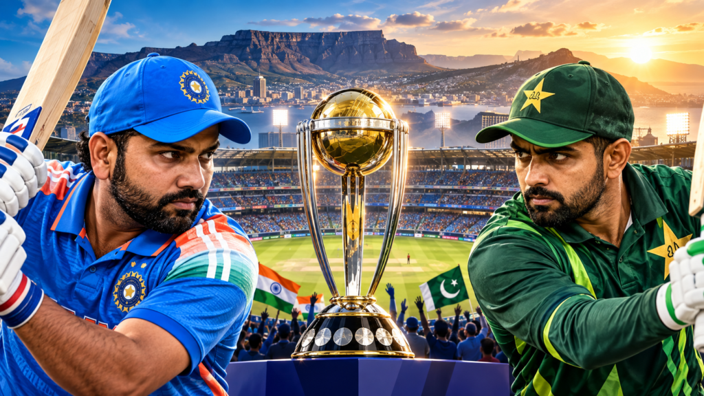 ODI World Cup 2027 schedule featuring India Pakistan match in Johannesburg