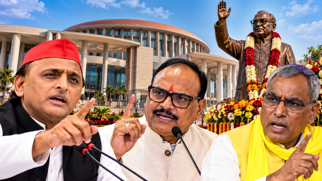 जेपी जयंती पर JPNIC में अखिलेश यादव के दौरे और केंद्र की लीज को लेकर भाजपा-सपा के बीच सियासी विवाद