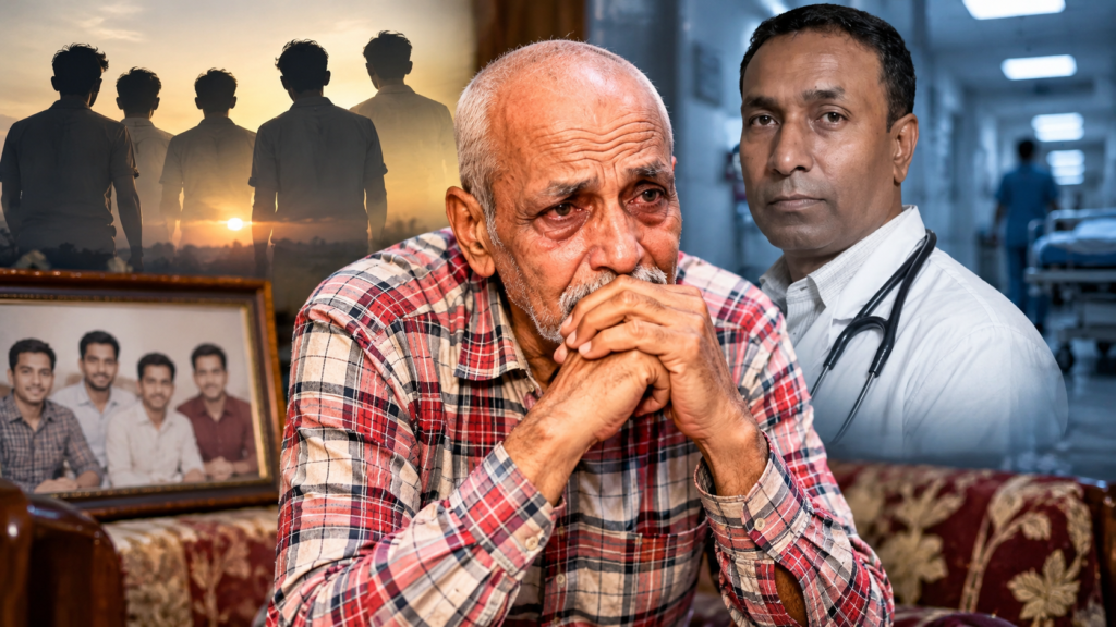 कानपुर के सरकारी डॉक्टर डॉ. संदीप सिंह की मौत के बाद पिता राज बहादुर सिंह और परिवार पर दुख