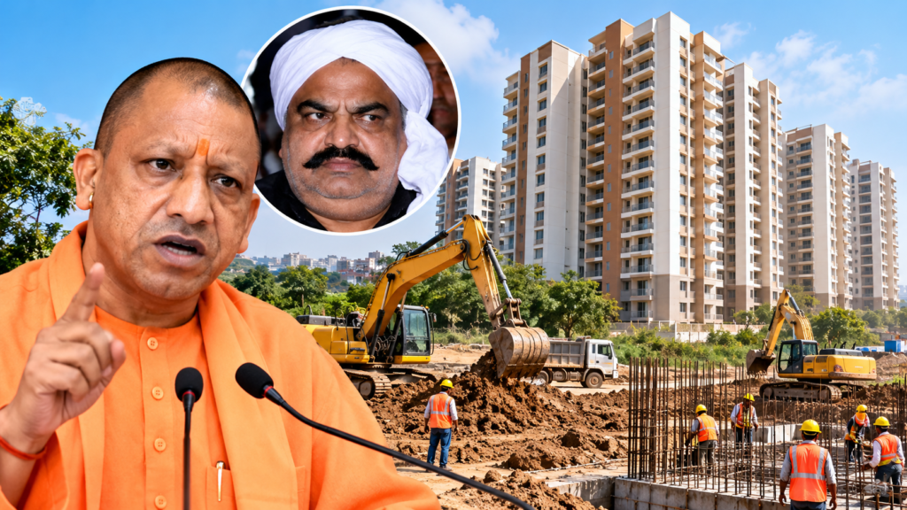 प्रयागराज में अतीक अहमद की जमीन पर प्रस्तावित 602 फ्लैट वाली पद्म आवास योजना
