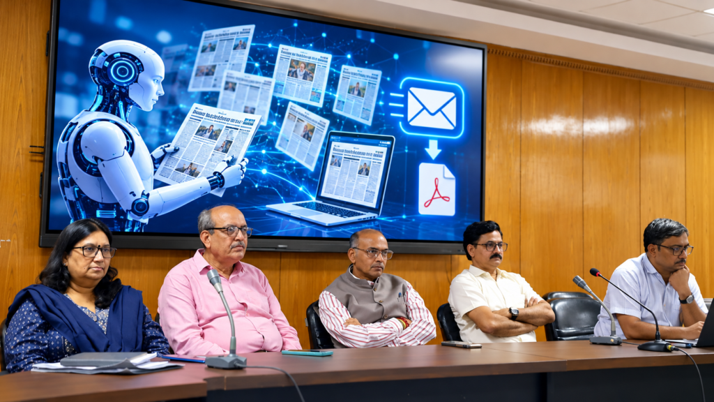CSJMU में कुलपति प्रो. विनय कुमार पाठक ने एआई आधारित नित्य सूचना प्रणाली का शुभारंभ किया, जिससे रोज सुबह छह बजे प्रेस क्लिपिंग की पीडीएफ रिपोर्ट मिलेगी