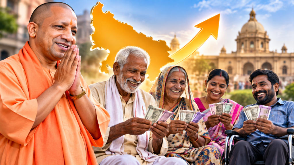 उत्तर प्रदेश में वृद्धावस्था, निराश्रित महिला और दिव्यांगजन पेंशन 1000 से बढ़ाकर 1500 रुपये करने के प्रस्ताव की खबर