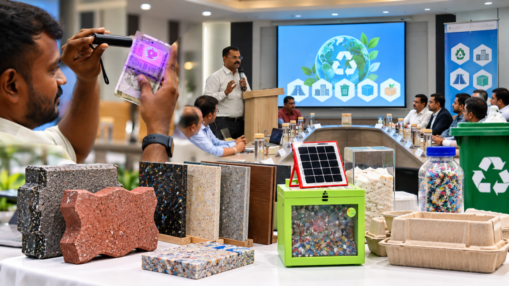 IIT Kanpur startup plastic waste road construction material circular economy