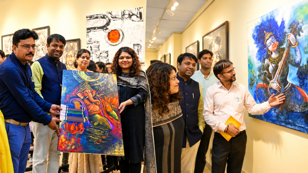 CSJMU के इंस्टीट्यूट ऑफ फाइन आर्ट्स में 50 आचार्यों की कलाकृतियों की प्रदर्शनी