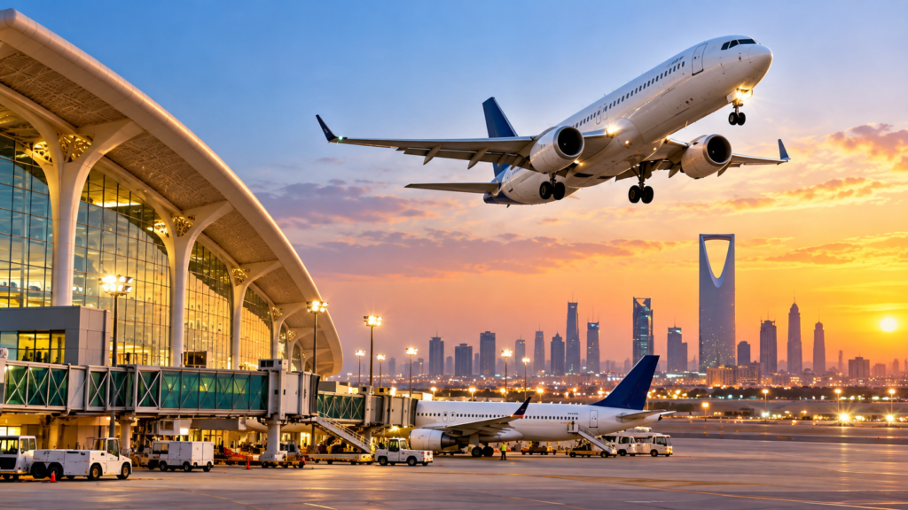 Lucknow Riyadh flight connectivity flydubai Air India Express flynas