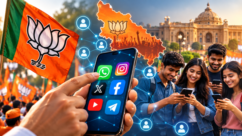 कानपुर में भाजपा की मंडल सोशल मीडिया टीम की बैठक में मिशन 2027 के लिए डिजिटल नेटवर्क मजबूत करने पर चर्चा।