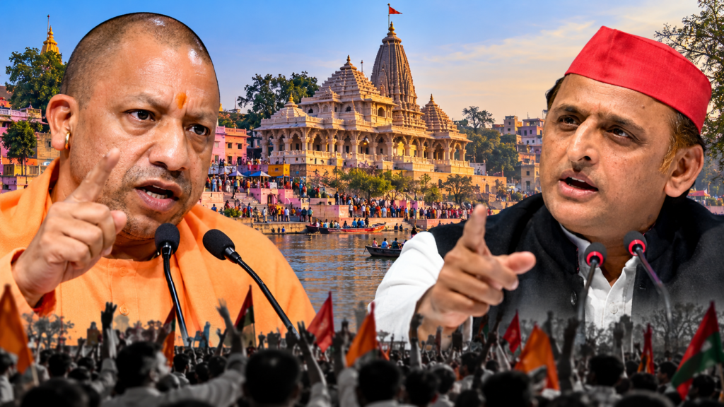 अयोध्या से चुनाव लड़ने की चुनौती पर योगी आदित्यनाथ और अखिलेश यादव के बीच सियासी बयानबाजी