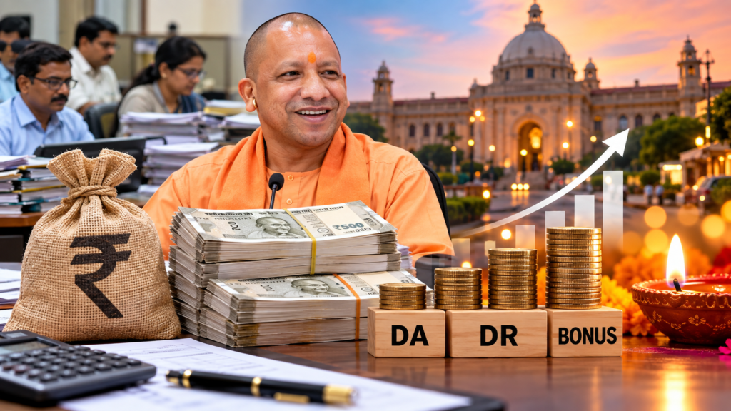 यूपी सरकारी कर्मचारियों के DA और बोनस बढ़ोतरी की तैयारी