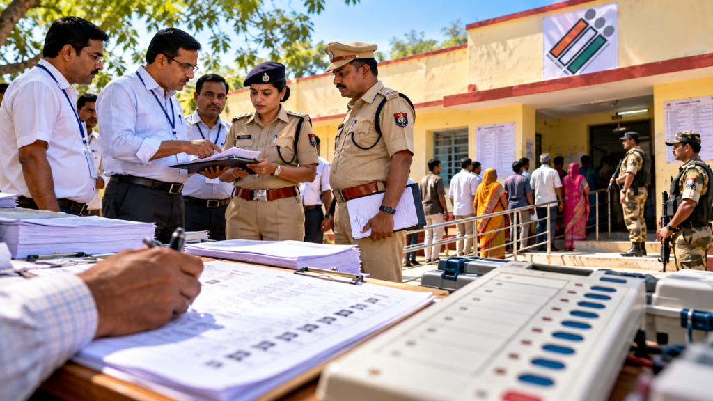 UP 2027 assembly election preparations sector officers polling booths EVM security